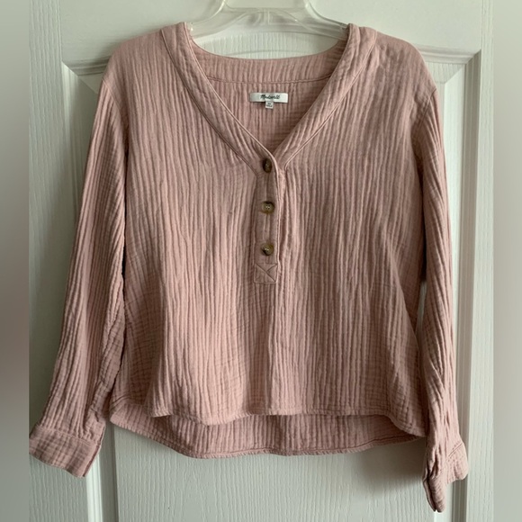 Madewell blush pink blouse size XS - Picture 8 of 8